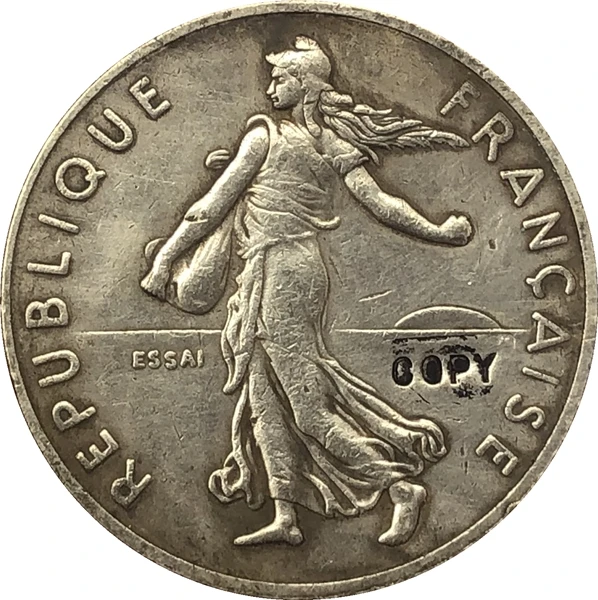 

1959 France 2 francs coins COPY