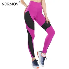 NORMOV S XL 3 Цвета Мода Высокая Талия Сетки Леггинсы Тренировки