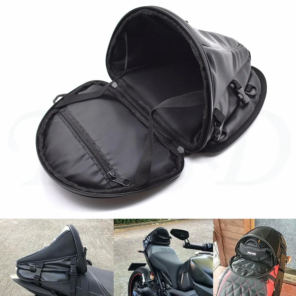 

New carbon fiber color motorcycle tail bag seat backpack handbag for Honda CB599 CB600 CB919 CBR600 CBR900RR VTX1300 NC700