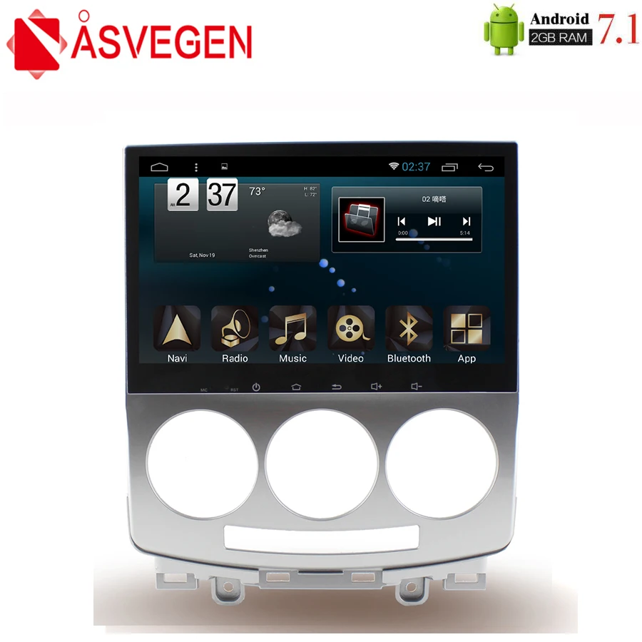 

Asvegen For Old Mazda 5 2005-2010 Car Radio Audio DVD Player 9'' HD Android 7.1 Quad Core GPS Navigation WIFI Multimedia Player