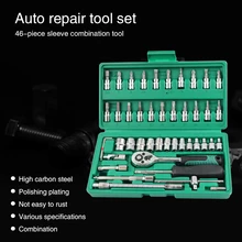 car mechanic tools repair tool set box hand auto kit socket professional wrench set with ratchet auto kits herramientas auto