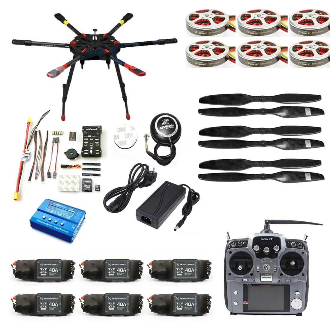 JMT Pro 2.4G 10CH 960mm RC Hexacopter Drone Tarot X6 Folding Retractable PIX PX4 M8N GPS ARF/PNF DIY Unassembly Kit F11283-A/B JMT Pro 2.4G 10CH 960mm RC Hexacopter Drone Tarot X6 Folding Retractable PIX PX4 M8N GPS ARF/PNF DIY Unassembly Kit F11283-A/B