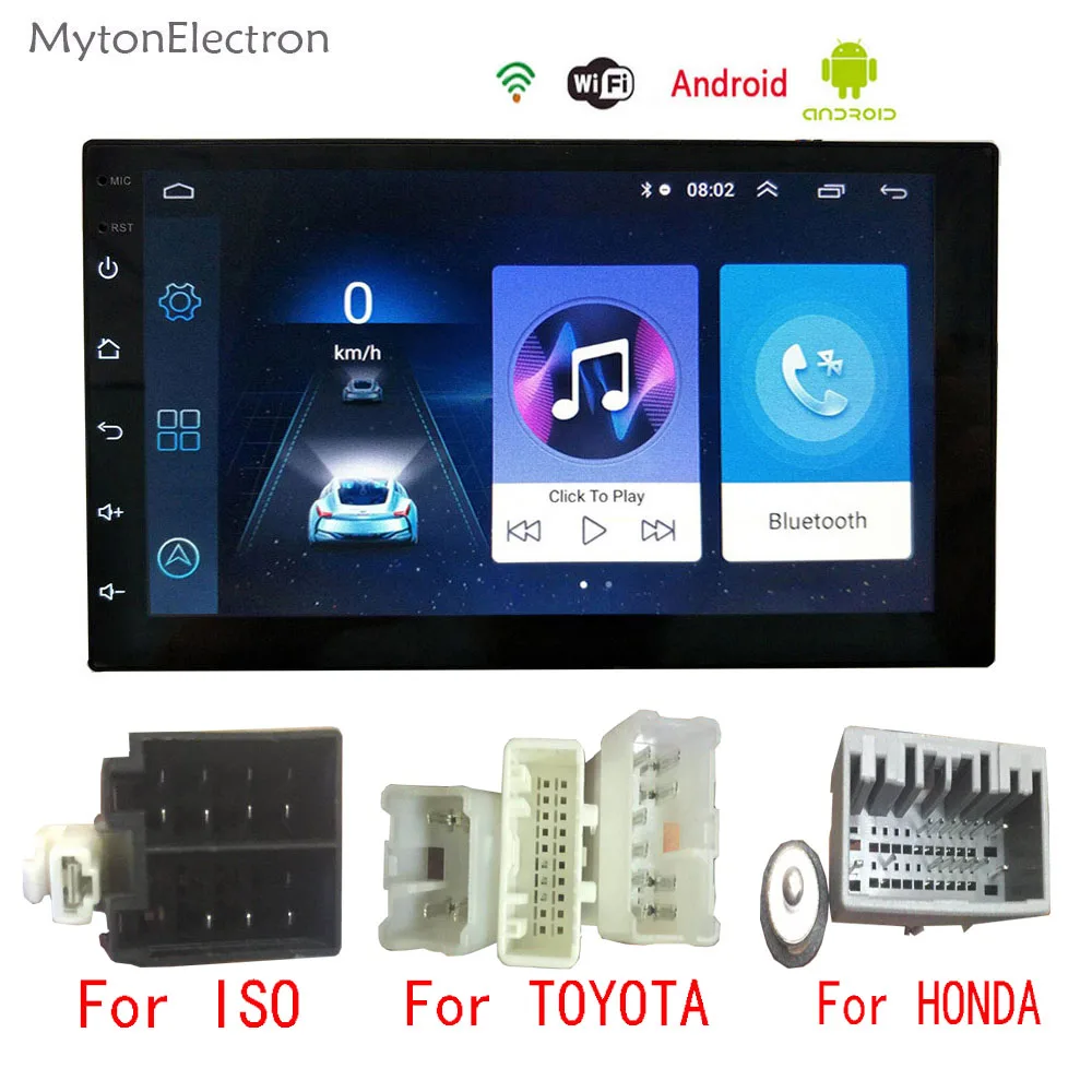 Автомагнитола на Android с FM радио 2din GPS Навигатором Bluetooth динамической камерой для