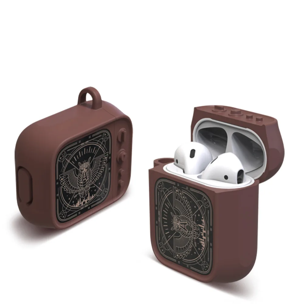 

Classic Retro Television Bluetooth Wireless Earphone Case For Apple AirPods Protective Shockproof silicone Cover For AirPods 2