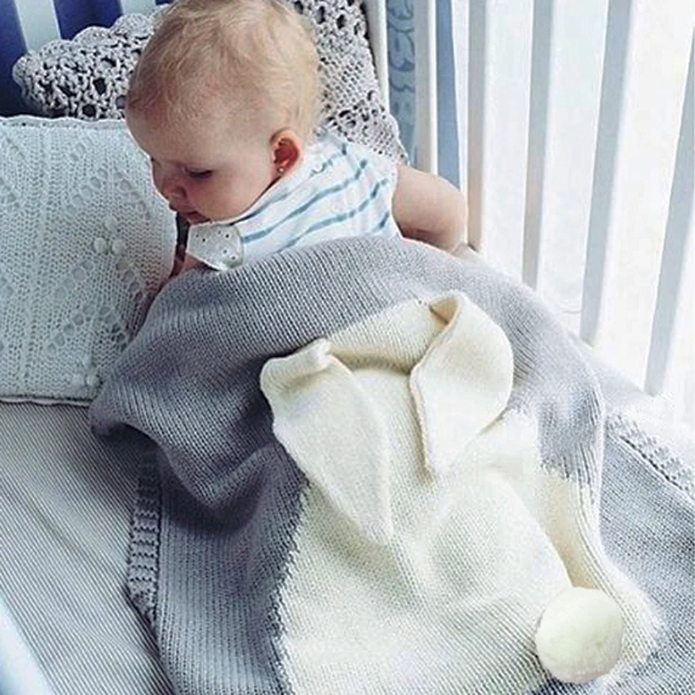 2018 font b Baby b font Rabbit Blanket Sleep Bag Soft Wool font b Baby b