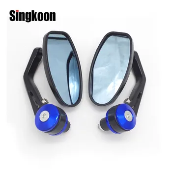 

22mm Universal Motorcycle Accessories Mirrors Black Scooter Rearview Side Mirrors FOR honda shadow vfr 800 nc750x bmw f800r