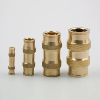 

Legines DOT Brass Push In Fitting, Air Brake Union, 5/32" 1/4" 3/8" 1/2" 5/8" 3/4"Tube OD (Pack of 2)