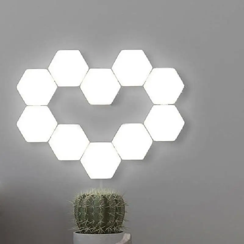 Light Touch Sensor Night Lights LED Hexagon Light Magnetic Modular touch Wall Lamp Creative Home Decor Color Night lamp