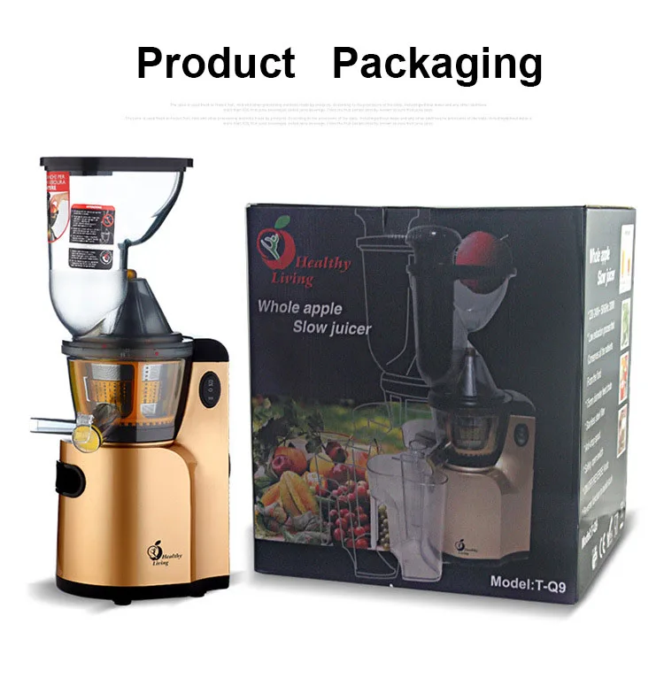 Large Wide Feed Port Juice Machine Whole Fruit Juicing  Juice Extractor Slowly Speed Electric Juicer For Home