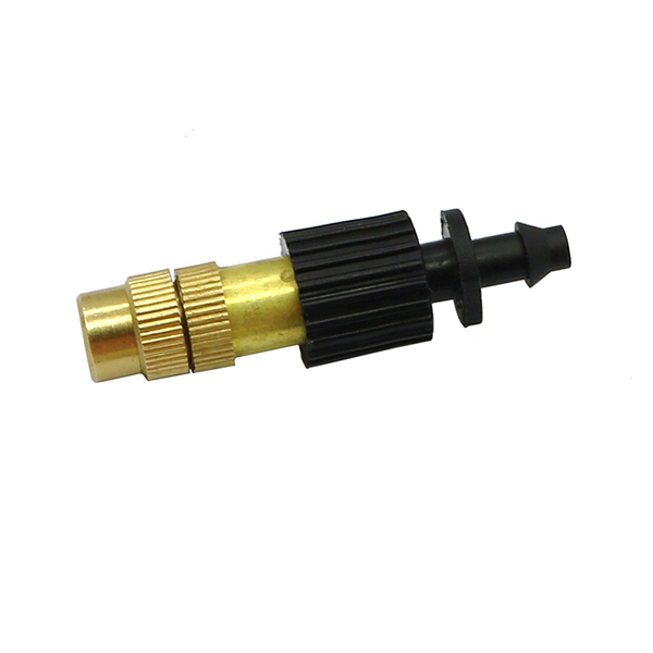 Pcs 6mm Brass Atomization Misting Nozzles Cooling Dust Removal Sprinklers 6mm Thread 6mm to 4/7mm Interface Barbed Connectors