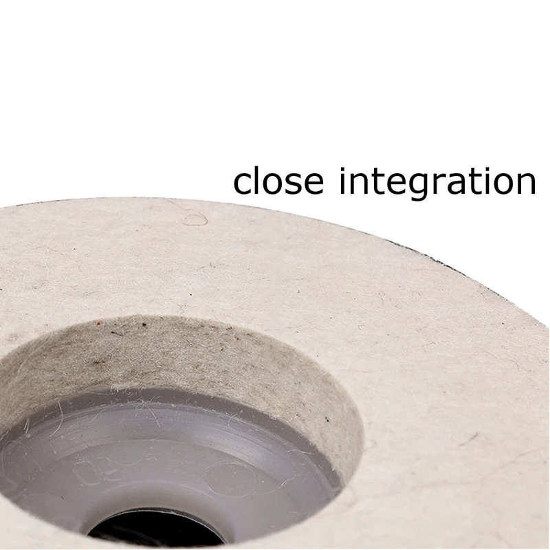 DWZ 3PCS 4'' 100mm Wool Buffing Angle Wheel Grinder Felt Polishing Disc Pad Set