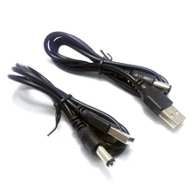 2 шт./партия, USB преобразования DC5. 5*2,1 мм, DC5. 5 шнур питания, медный сердечник, USB к DC5. 5 DC кабель, кабель для передачи данных