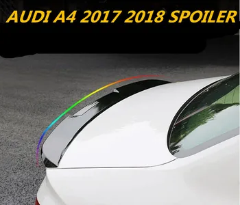 

ABS PAINT CAR REAR WING TRUNK LIP SPOILER FOR 17 18 AUDI A4 B10 2017 2018 BY EMS