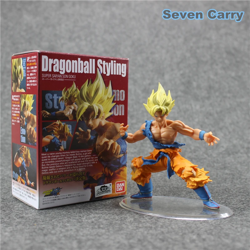 Аниме Dragon Ball Z стиль Супер Saiyan Сон Гоку голова передвижная ПВХ фигурка