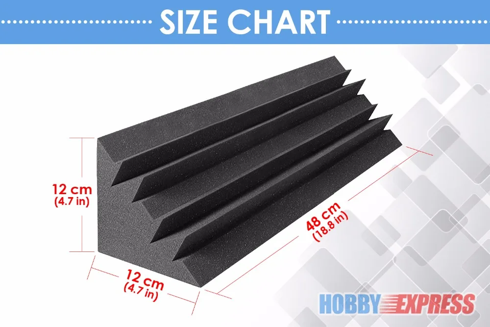 Длинная мини ловушка для басов Arrowzoom 4 7x4 7x18 8 дюйма магнитная Звукопоглощающая