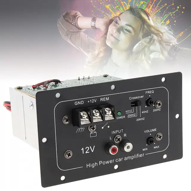 150W 12V Black Powerful Bass Subwoofer Car Audio High Power Amplifier Board for 6 8 10 Inch Car Subwoofer AliExpress