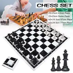 32 шт., пластиковые шахматные изделия, складные шахматы, Детские шахматы, детские подарки