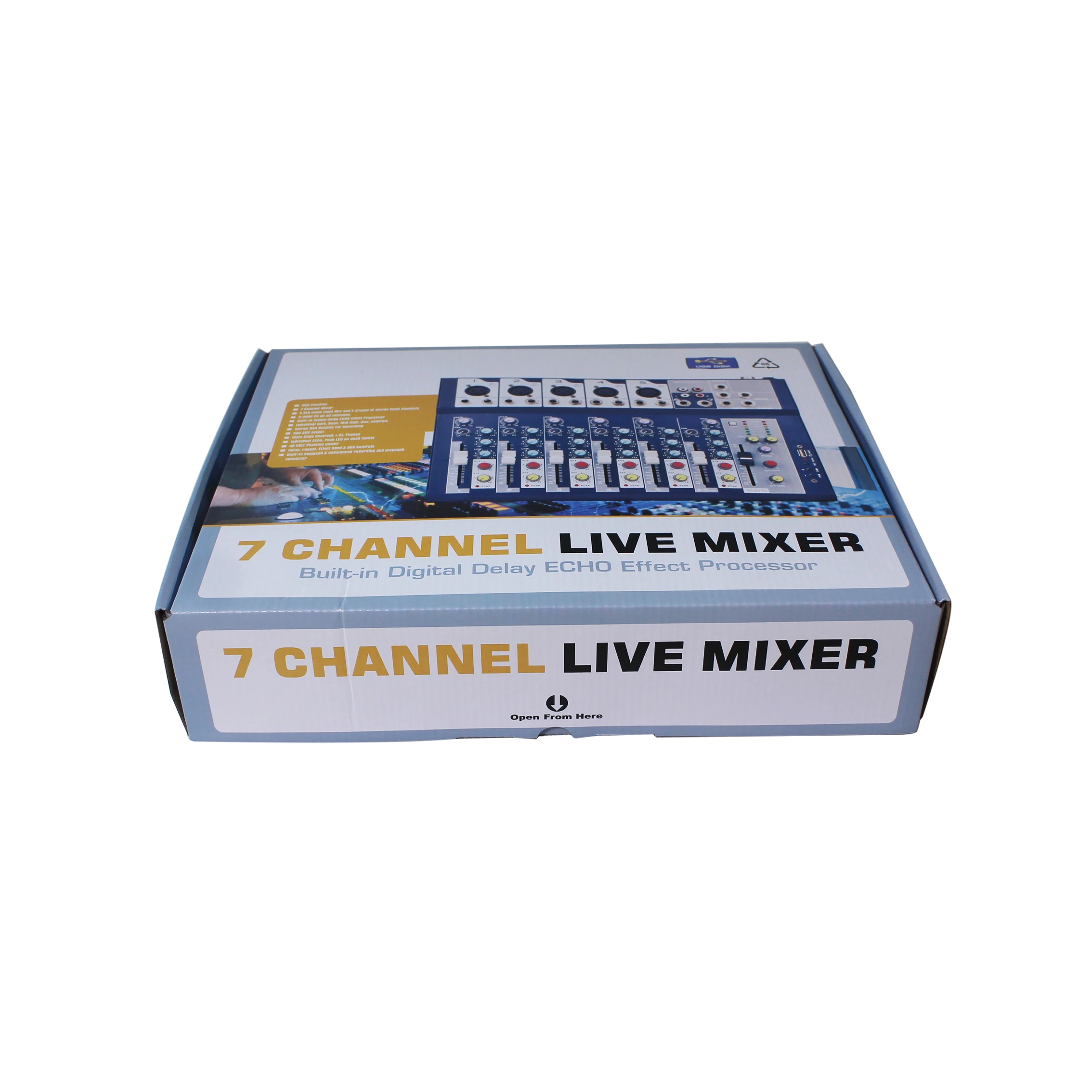 721043 15 watt 7 channels mini pa audio mixer