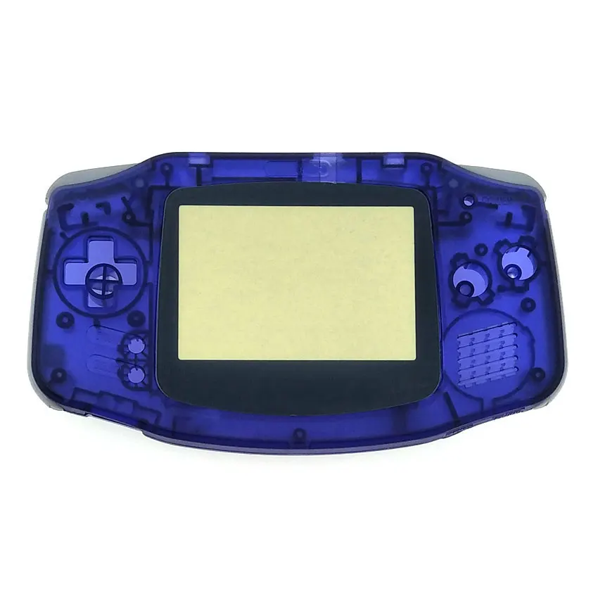 YuXi пластиковый корпус светящийся прозрачный чехол Корпус для nintendo Gameboy Advance Игровая приставка GBA - Цвет: Clear blue
