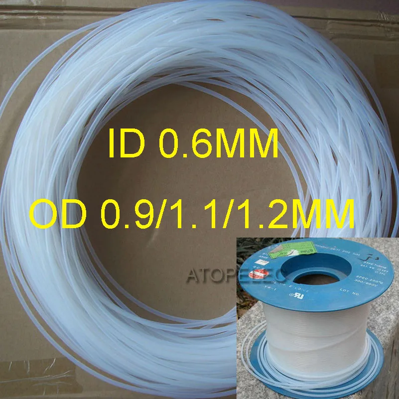 Id_1.1 мм PTFE трубки od _ 1 2 мм/мм F4 жесткая трубка градусов/C высокая температура|pipe