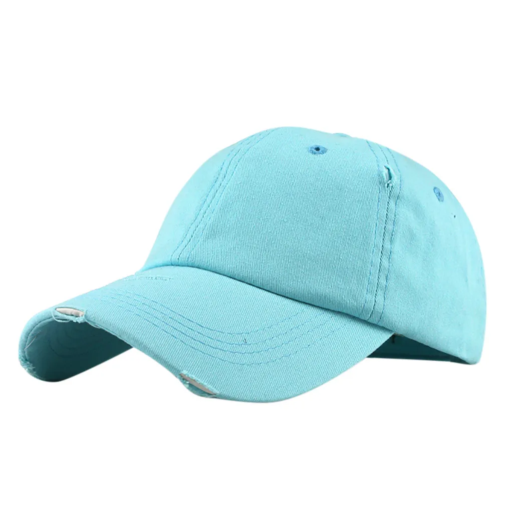 Summer Fashion Caps Ponytail Messy Trucker Plain Baseball Cap Unisex