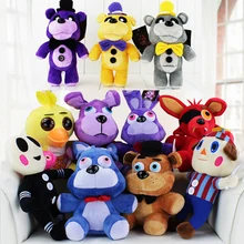 13Style 25_30cm Fox Five Nights At Freddy’s Plush Toy Bonnie chica Golden Freddy Fazbear Nightmare Fredbear Mangle Balloon boy