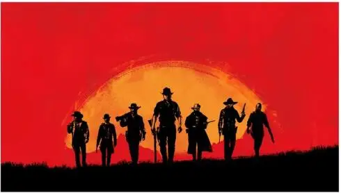 

Red Dead Redemption II 2 Hot New 2018 Classic Video Game Vintage Cover Poster Art Silk Light For Room Wall Printing Decor