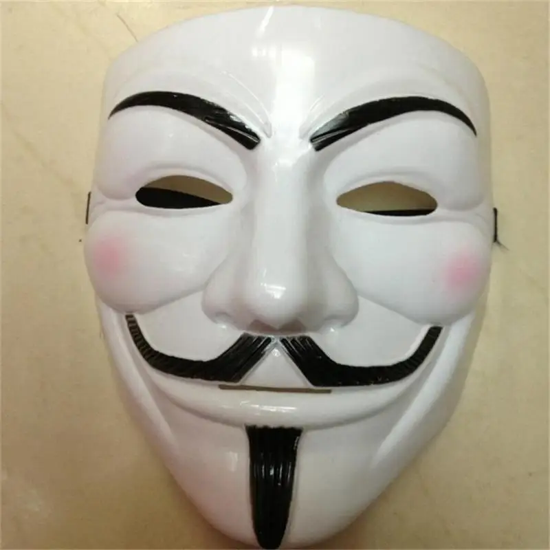 1PC Party Masks Vendetta Mask Anonymous Guy Fawkes Fancy Dress Adult Costume Accessory Party Cosplay Carnaval Masks (3)