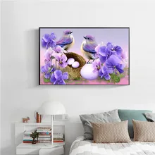 Новая мода 5d алмазная картина Алмазная мозаика украшение фермерского дома цветы роспись алмазами dieren на заказ алмазная живопись