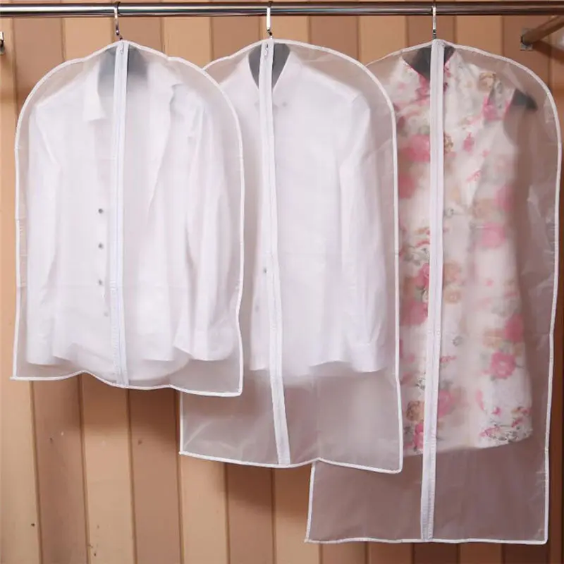 

Jacket Clothes Dust Cover Wardrobe Storage Bag Clothes Organizer Waterproof and Dustproof Translucent Clothing Cover New