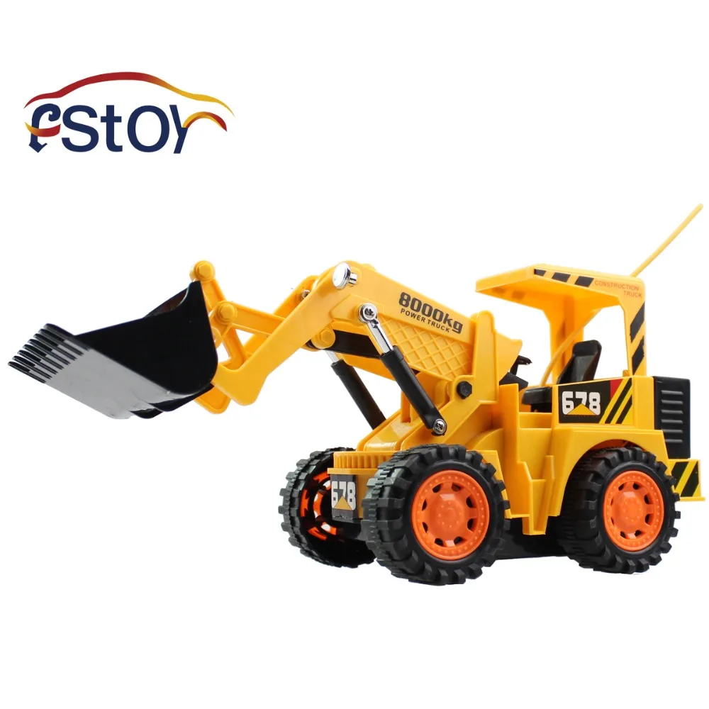 

RC Bulldozers Wireless 5 Channel Full Functional Front Loader, Electric RC Remote Control Construction Tractork Engineering Toy