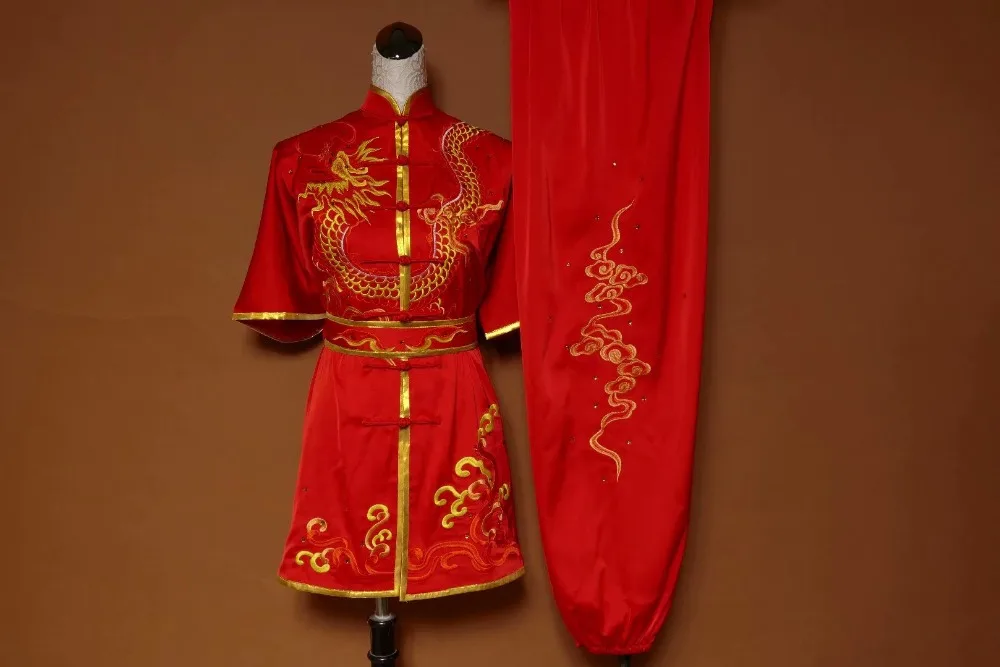 Wushu taichi одежда тайцзи changquan Униформа боевых искусств соревнование вышитая kungfu