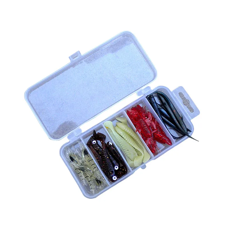 2018 Wholesale Portable Transparent Plastic Fishing Lure Bait Storage