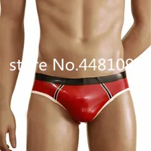 Сексуальные мужские экзотические короткие трусики резиновые латексные мужские нижнее белье латексные трусики, нижнее белье