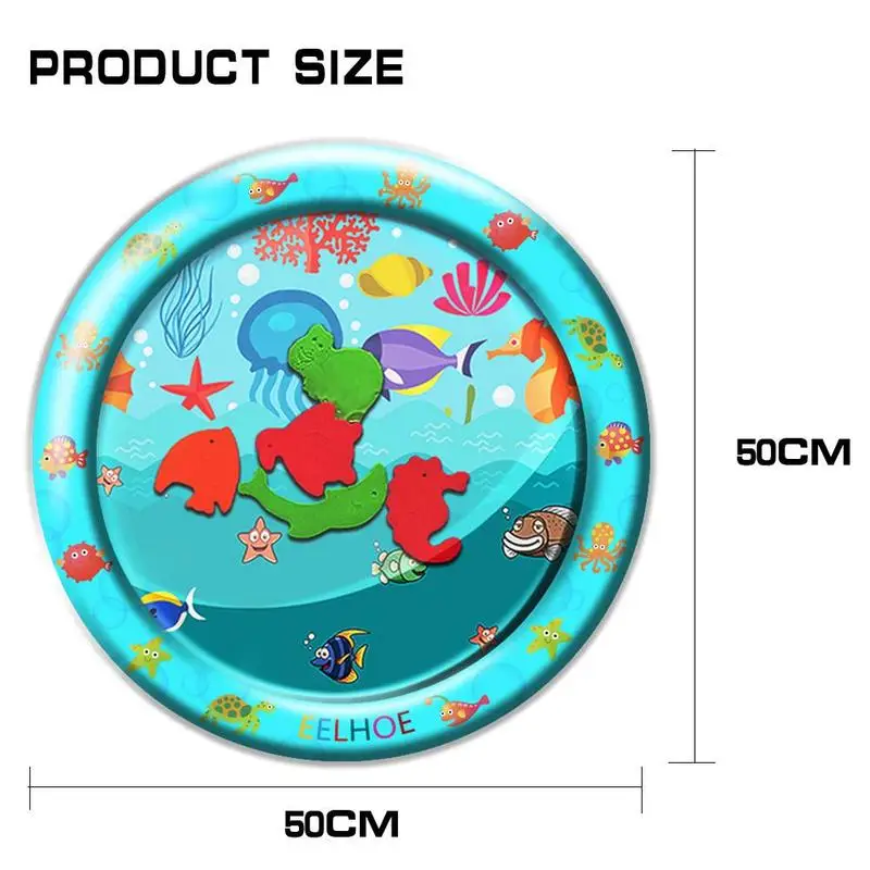 Детский Надувной водный коврик, подушка, подушка, звезда, круглая форма, водный игровой коврик, животик, центр активности для детей, детские игрушки для игр