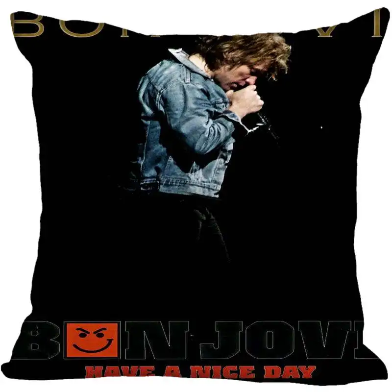 На заказ Bon Jovi квадратный чехол для подушки на заказ на молнии для спальни домашний чехол для подушки 1 шт. на заказ 40x40 см - Цвет: 8