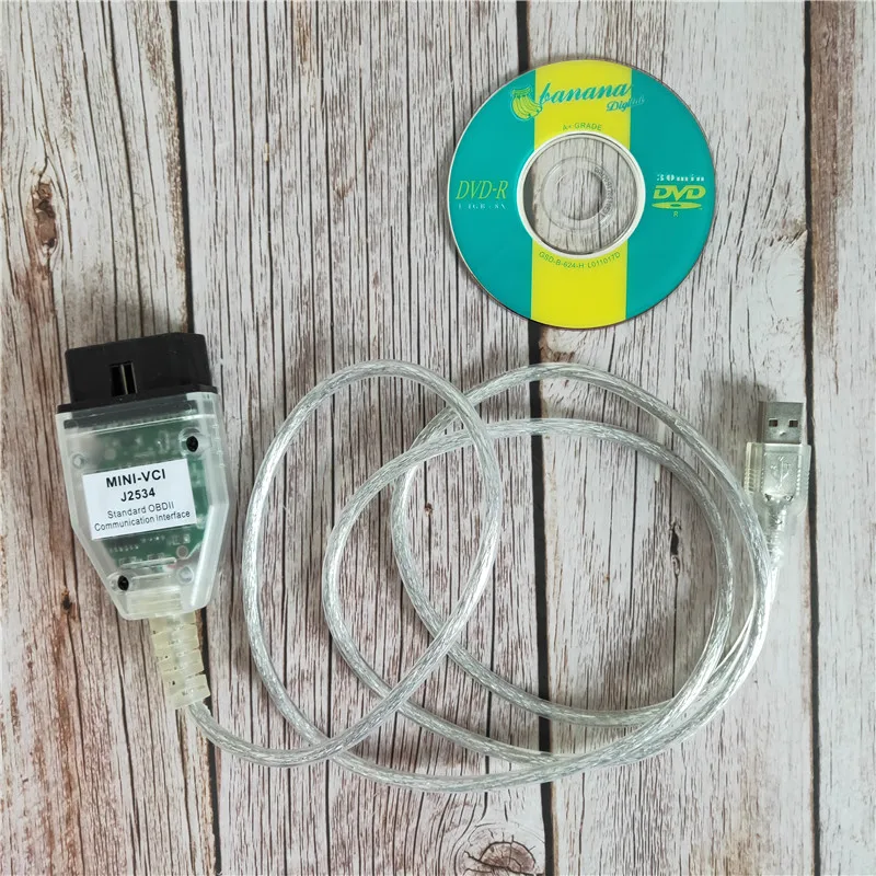 

For Toyota MINI VCI J2534 MINI-VCI FT232RL For Toyota TIS MINI VCI Techstream TIS Cable V13.00.022 TIS Techstream
