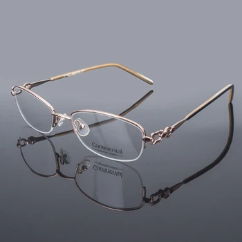 

Fashion Metal Stainless Steel 304 Eyewear Frame Lady Brand Optical Frame Wholesale CT4229F