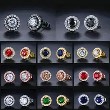 Двойные яркие цветные серьги-гвоздики для женщин, ювелирные изделия для сережек, черный/желтый золотистый/серебристый, женские серьги DFE836