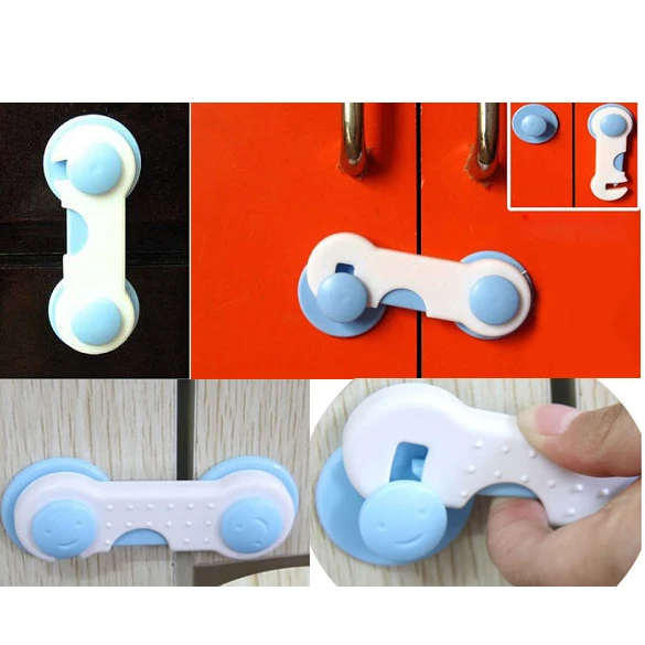 2 قطع الطفل سلامة الطفل قفل حماية درج مجلس الوزراء خزانة خزانة باب الثلاجة متعددة الوظائف آمنة قفل بمزلاج FJ88