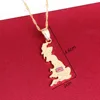 United Kingdom Map Pendant Necklace British Glasgow London UK Great Britain And Northern Ireland Flag Jewelry 2
