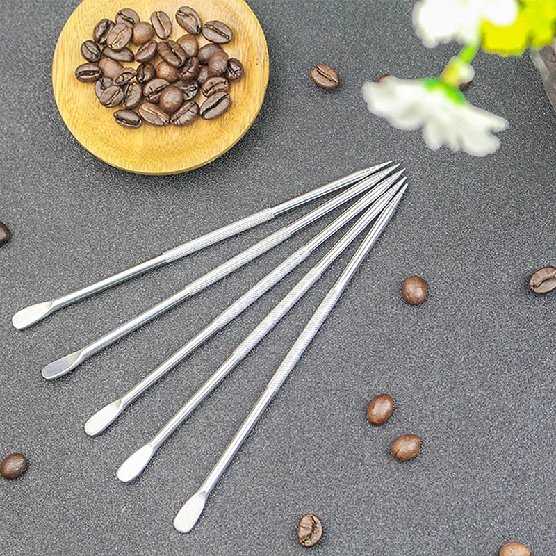 

1PcUseful Cafe Tool Fancy Pen Stainless Steel Barista for Cappuccino Latte Espresso Coffee Decorating Pen Art Household Kitchen