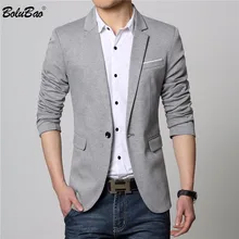 Bolubao мужской костюм с блейзером Новое поступление качественный брендовый Свадебный костюм смокинг нежный приталенный Блейзер мужской деловой мужской пиджак