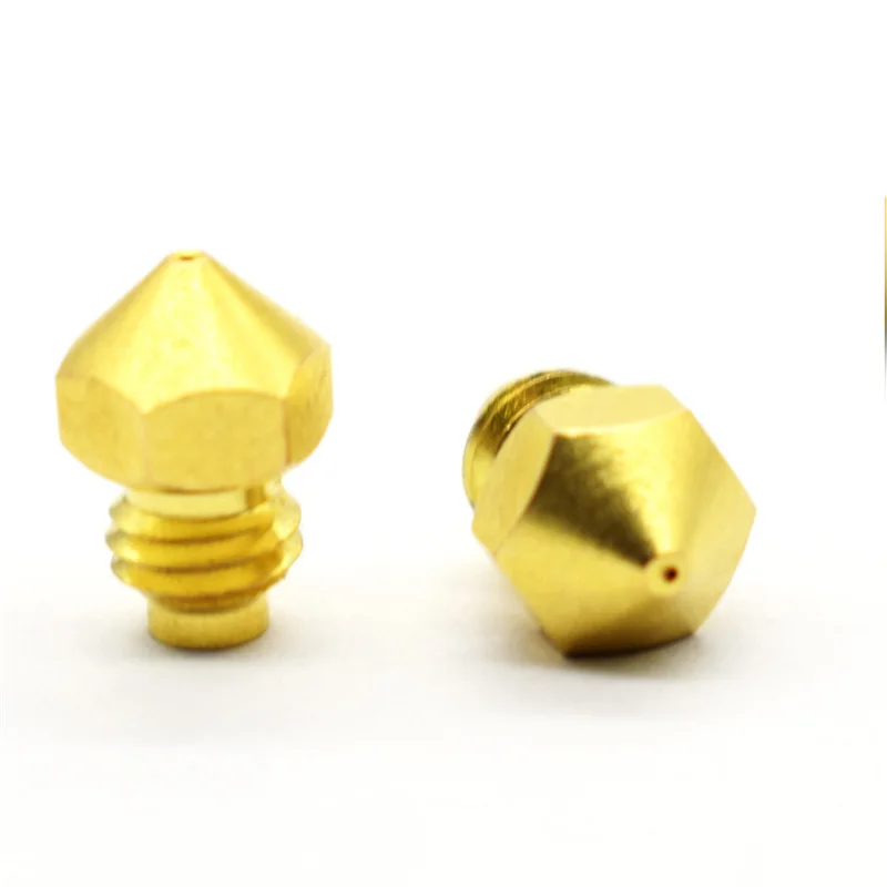 

M5 nozzle for 3D printer accessories E3D V6 two in one out print nozzle M5 thread 1.75mm-0.4mm