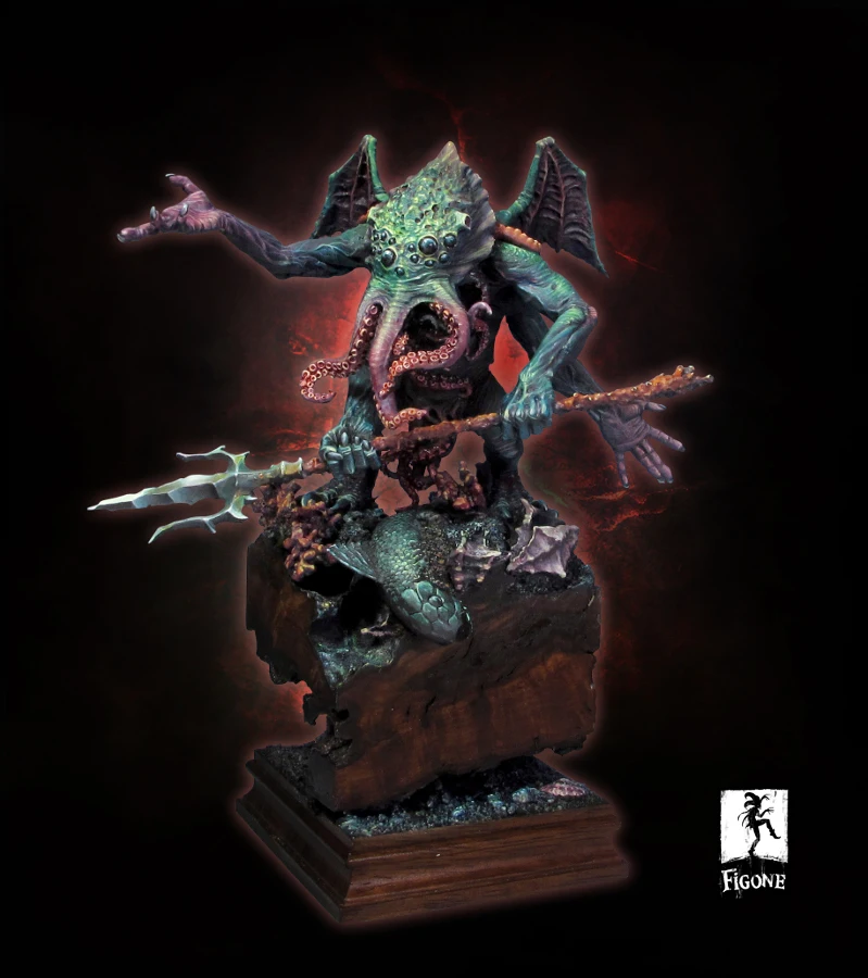 [Loong Way миниатюры] Figone Cthulhu Le Dornier de R Lyeh (не inculd основание) полимерная