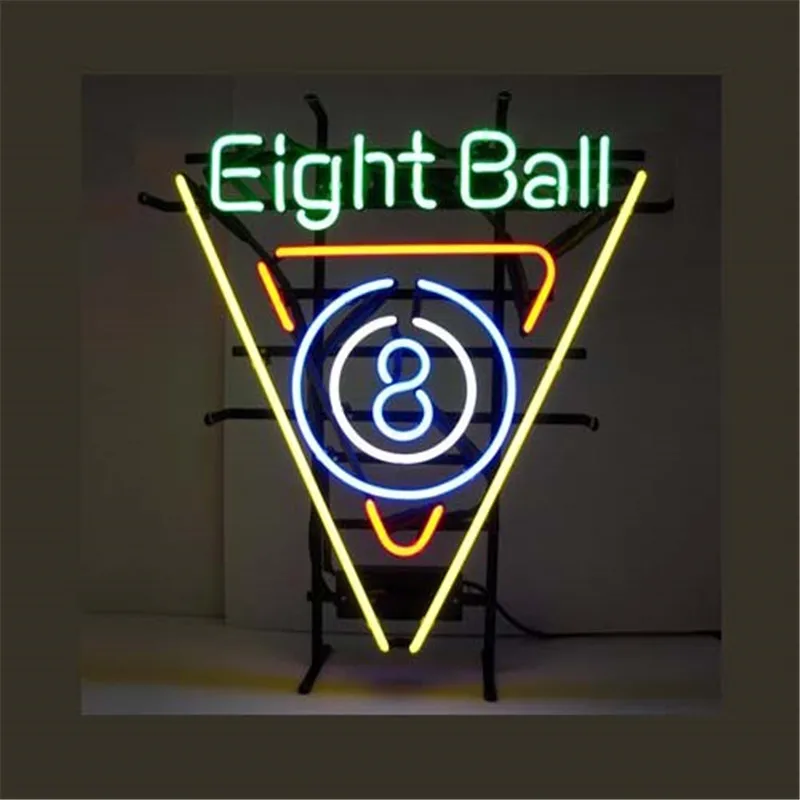 17*14 &quotвосемь шариков Рождественская неоновая вывеска настоящий стеклянный