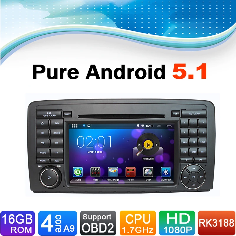 Pure Sistema android 5.1, 16 GB Flash, 4 Core, 1024X600 HD, per Mercedes  Classe R W251 Car Stereo Sistema Multimediale AutoRadio Auto Radio|radio  sd|radio headradio lw - AliExpress