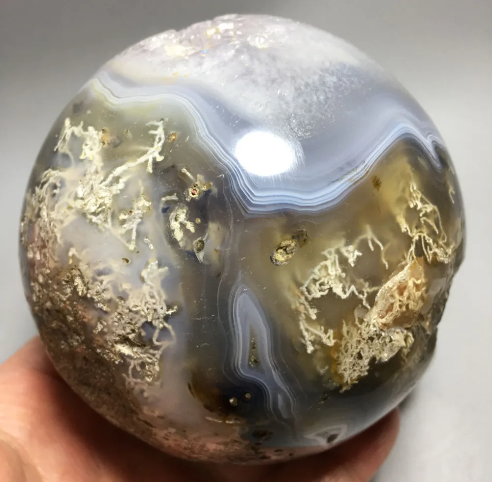 

1267g NATURAL OCEAN JASPER QUARTZ BALL CRYSTAL HEALING healing crystals