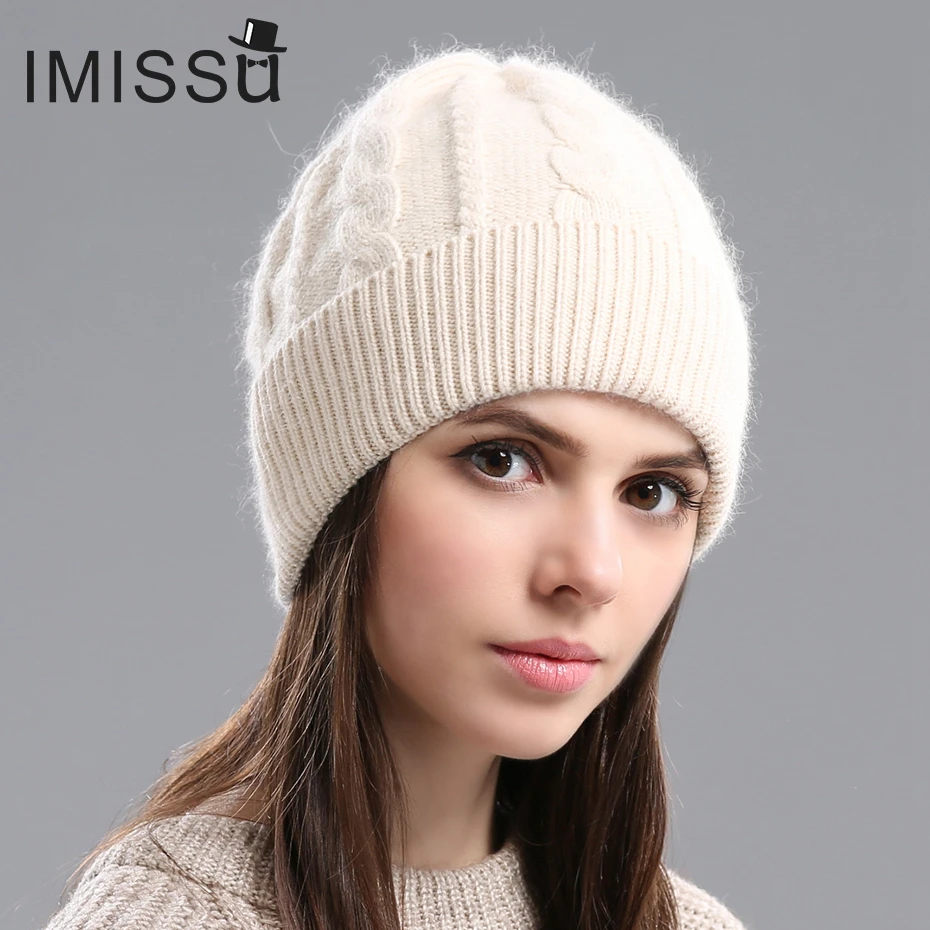 IMISSU 2017Spring Autumn & Winter Beanies Women's Hats Knitted Wool Casual Cap Solid Colors Design Fashionable Girls'hats IMISSU 2017Spring Autumn & Winter Beanies Women's Hats Knitted Wool Casual Cap Solid Colors Design Fashionable Girls'hats