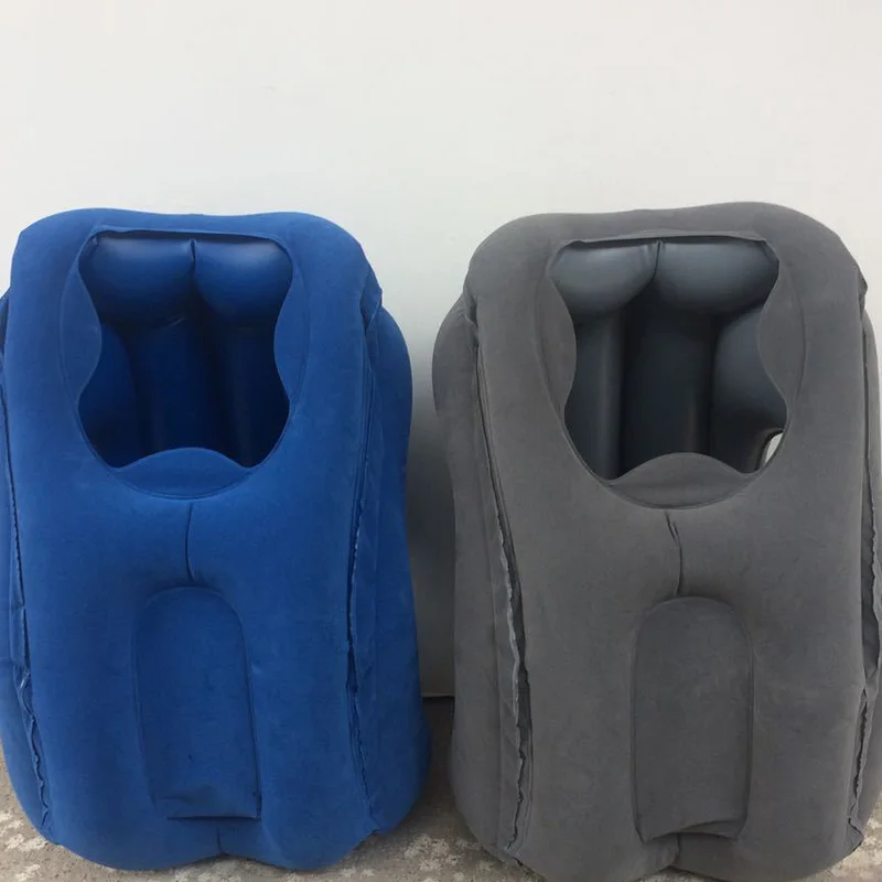 

Inflatable pillows Travel pillow air soft cushion trip portable innovative products PVC inflatable Foldable blow neck pillow
